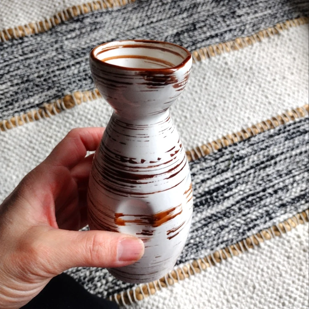 Pier 1 Brown and White Vases - Picture 4 of 4